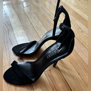 Suede Black Heels by Nasty gal